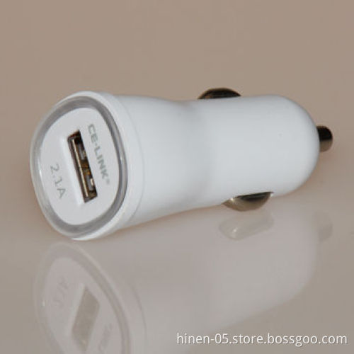 Car Charger with 5V/2.1A Output, Use Your Car to Charge Any Devices